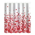 thumbnail image 1 of Red Sweetheart Shower Curtain, Valentine's Day Pattern Bathroom Decor, Polyester Fabric with Hooks, Waterproof, Romantic Gift for Her - 150cm(59.1in) * 180cm(70.87in), 1 of 4