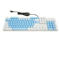 Red Switch Full Size Mechanical Gaming Keyboard with 104 Keys and Numeric Keypad USB Wired for