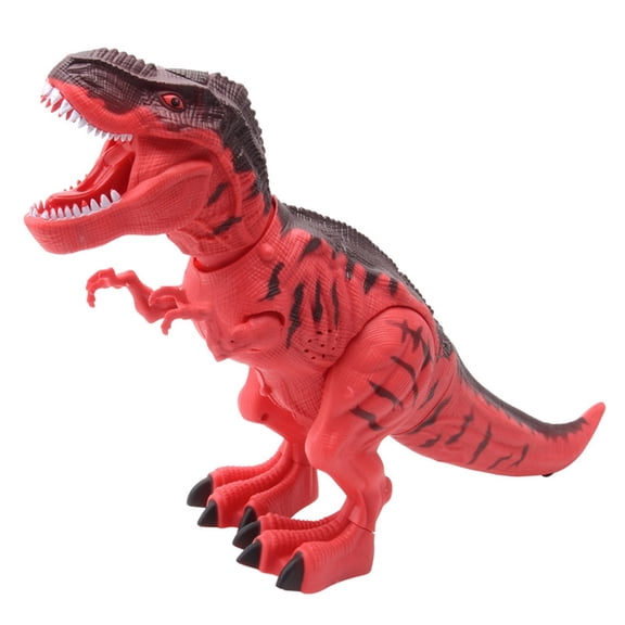 Red T Rex Dinosaur Toy For Kids Walks Roars And Lays Eggs With Flashing Led Eyes