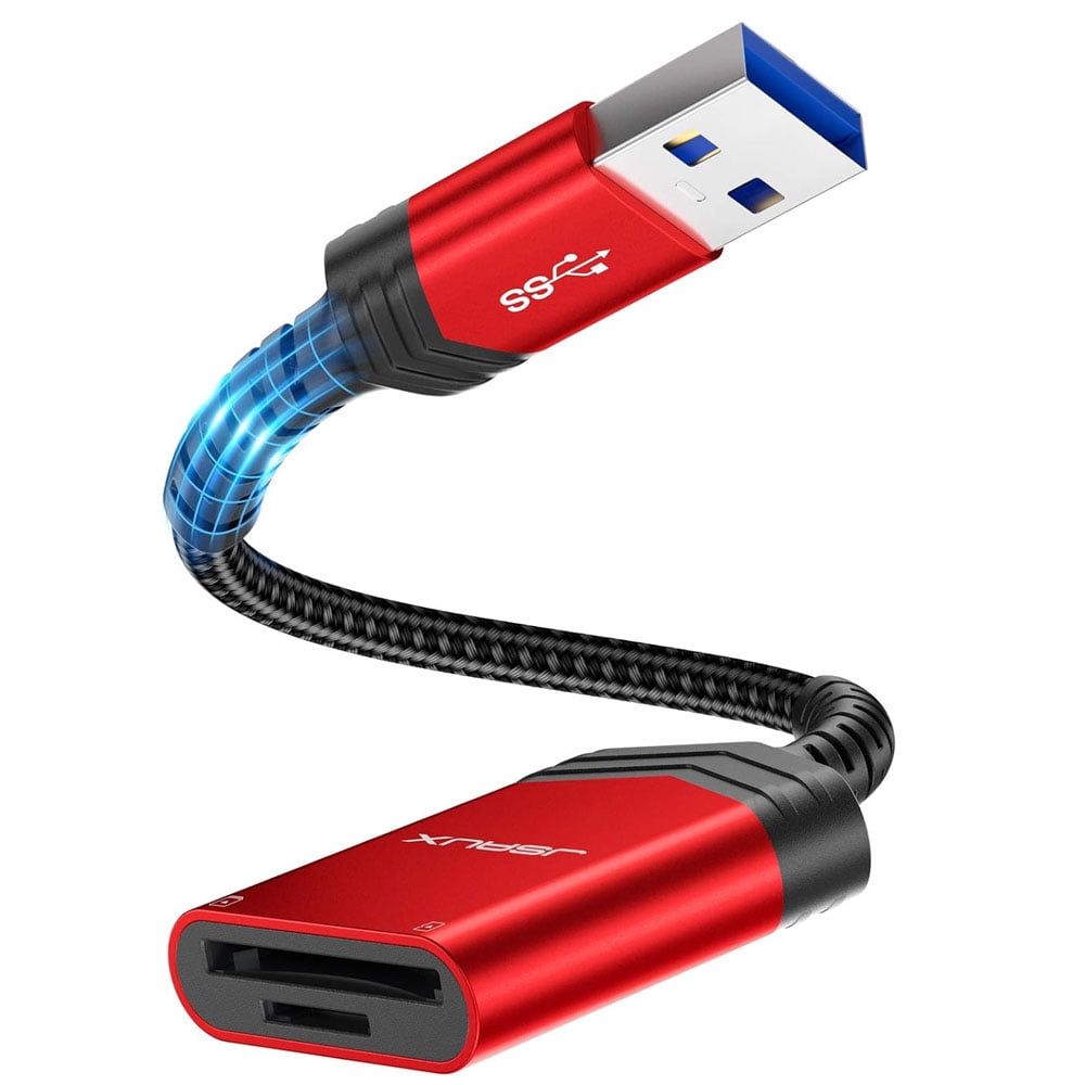 Red TF SD 2 Slot USB 3.0 SD TF Kar Extraposition USB Card Reader ...