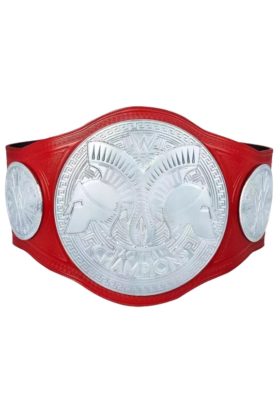 Red Tag Team Heavyweight Championship Title Belt Replica - Adult Size - 2mm