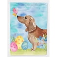 thumbnail image 1 of Red Tan Dachshund Easter Flag Canvas - House Size, 1 of 1