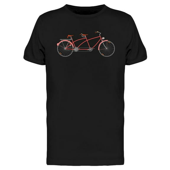 Red Tandem Bike T-Shirt Men -Image by Shutterstock, Male XX-Large