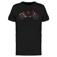 thumbnail image 1 of Red Tandem Bike T-Shirt Men -Image by Shutterstock, Male x-Large, 1 of 2