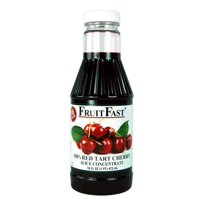 Red Tart Cherry Juice Concentrate by FruitFast (16 FL OZ) Unsweetened