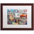 thumbnail image 1 of "Red Taxi" Canvas Art by Alberto Lopez, White Matte, Wood Frame, 1 of 4