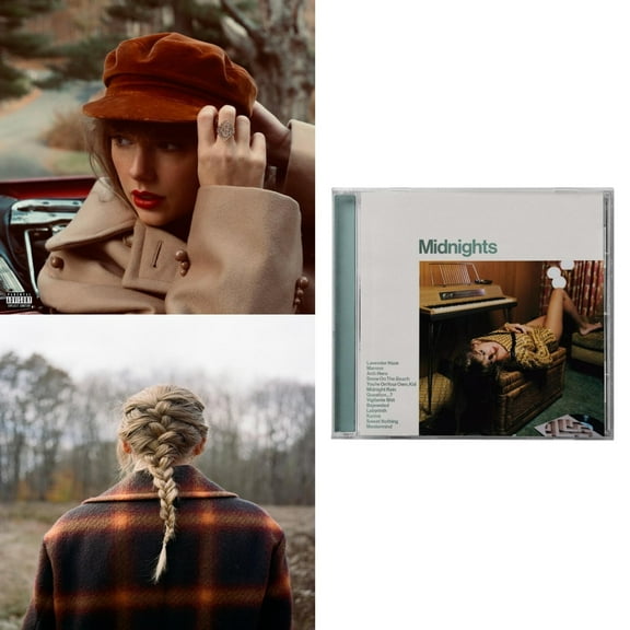 Red (Taylor's Version) (X) (2CD) & Evermore (X) & Midnights (X) (Jade Green CD)