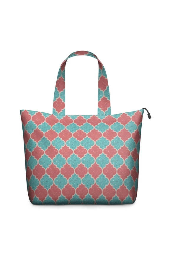 Red Teal Checkerboard Checkered Pattern Travel Tote Bags for Women Carry On,Large Weekender Bags for Women Travel,Multi Functional Duffle Bag for Work,Shopping,Sports