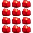 thumbnail image 2 of 12-Pack Orange Tealight Candles With 6H Timer Battery Operated LED... 2 of 14