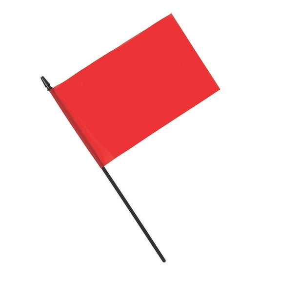 Red Team Spirit Flags 24Pc - Party Decor - 24 Pieces