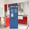 thumbnail image 1 of Red TelephBooth 3D Wallpaper For Fridge Adhesive Waterproof Wall Sticker Kitchen Refrigerator Door D, 1 of 5