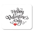 thumbnail image 1 of Red Text Happy Valentines Day Vintage Lettering Heart Letter Mousepad Mouse Pad Mouse Mat 9x10 inch, 1 of 3