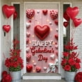 thumbnail image 1 of Red Theme Galentine's Day Banner Pink Heart Display Heart Pattern Cherry Decoration Sweet Backdrop for Galentine's Party Girls' Gathering Friendship Celebration, 1 of 7