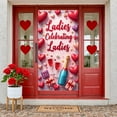 thumbnail image 1 of Red Theme Galentine's Day Banner Pink  Heart Display Heart Pattern Cherry Decoration Sweet Backdrop for Galentine's Party Girls' Gathering Friendship Celebration, 1 of 8