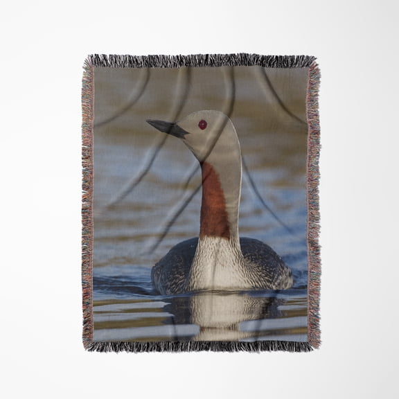 Red-Throated Loon, Woven Blanket