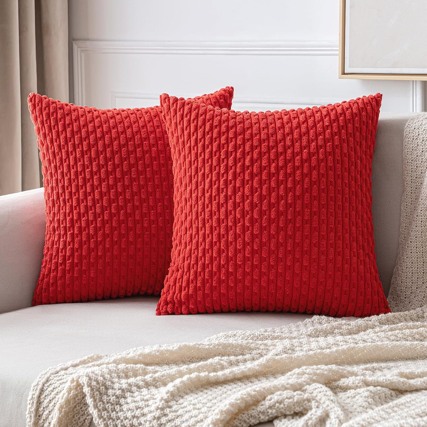 Red Throw Pillow Covers