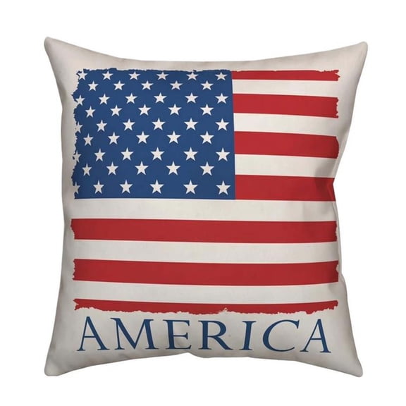 Red Throw Pillow White Decorative Pillow Memorial Day Decorations Blue Decorations Outdoor Throw Pillow Decorative Set