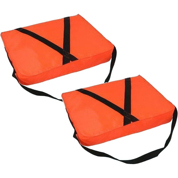 Red Throwable Flotation Device - 18"x14" Boat Cushion with Strap, High Buoyancy Waterproof Float for Boating Safety & Emergency Rescue, Swimming & Rescue Boat Throwable Flotation Device