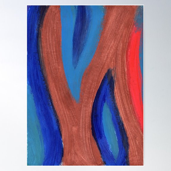 Red Tide On A Copper Beach Poster Wall Art, Modern Wall Decor For Living Room Bedroom, 16x24 UNFRAMED