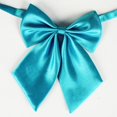 thumbnail image 1 of Red Ties for Men Elegant Solid Color Polyester Silk Bow Tie For Student Career Attache And Flight Attendant Rubber Gear Ties Satin Night Cap with Bow Dogs Small Hair Coil Thick Flower, 1 of 4