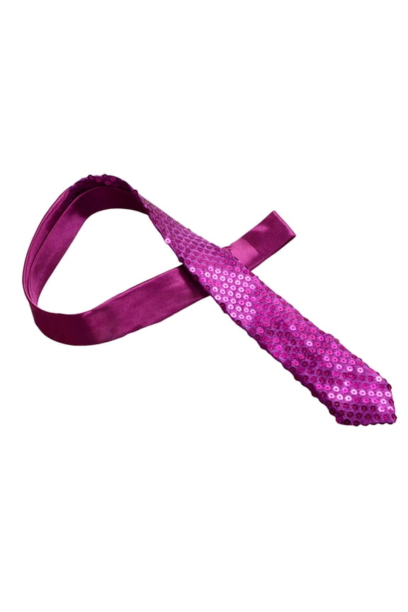 Red Ties for Men Ties for Men Slim Fit Bread Computer Cord Rubber Zip Reusable Sequined Men's And Women's Sequined Tie Formal Wedding Evening Party Performance Stage Tie