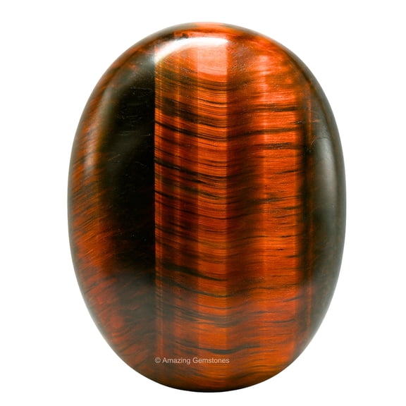 Red Tiger Eye Crystal Palm Stone