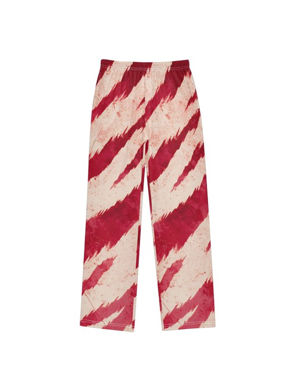 Red Tiger Pattern Pajama Pants Soft Lightweight Lounge Pants Bottoms Sleep Pants Warm Comfy