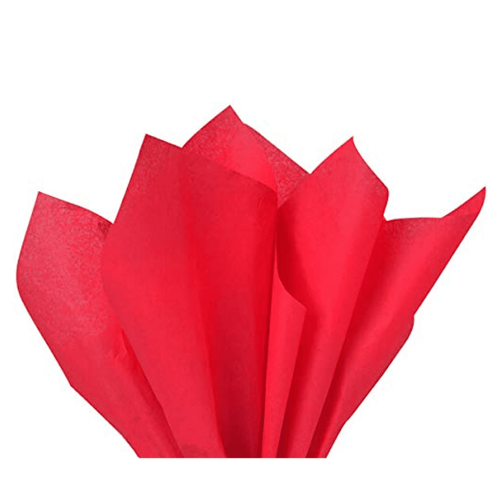 Red Tissue Paper Squares, Bulk 24 Sheets, Feronia packaging, Large 20 Inch  x 30 Inch 