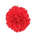 thumbnail image 1 of Red Tissue Pom Pom Decor W/Grommet - Party Decor - 6 Pieces, 1 of 1