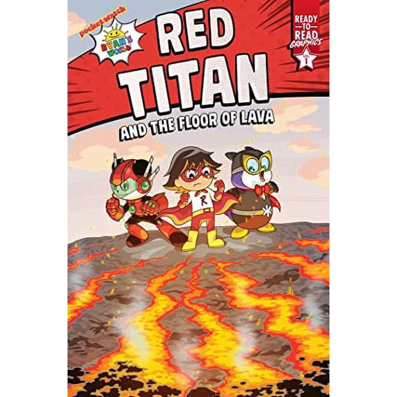Pre-Owned Red Titan and the Floor of Lava: Ready-To-Read Graphics Level 1 (Ryan's World) Paperback