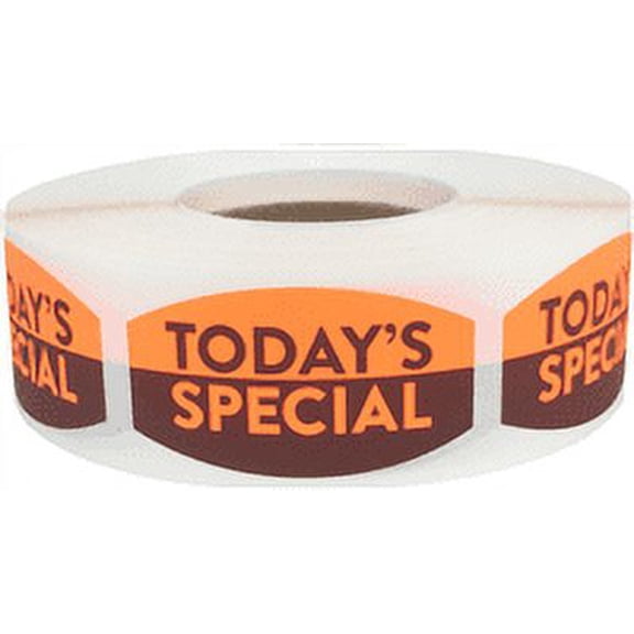 Red Today's Special Grocery Store Food Labels .75 x 1.375 Inch 500 Total Adhesive Stickers