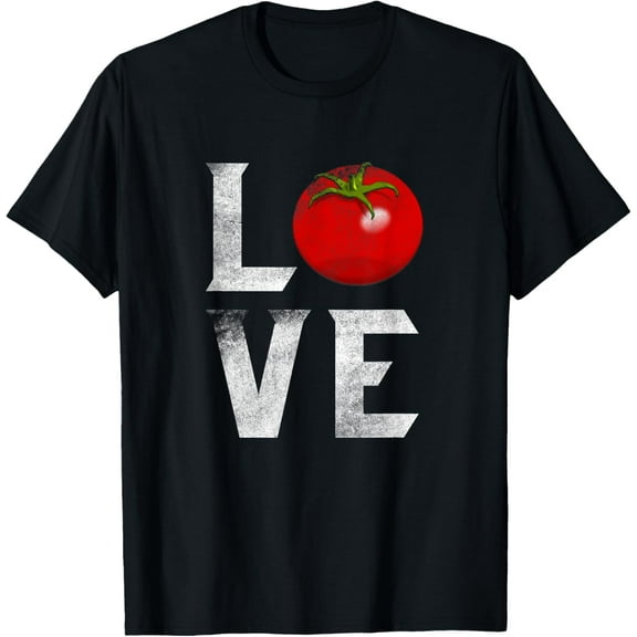 Red Tomato Gardener I Love Gardening Vegetables Vegan Food T-Shirt