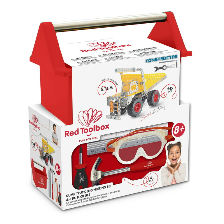 Red Toolbox Click Boxes Woodworking Kit in the Kids Project Kits