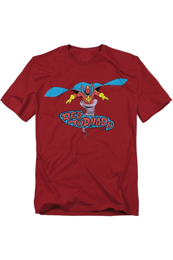 JLA T-Shirt Red Tornado Unisex Graphic Tee For Men & Women Cardinal 