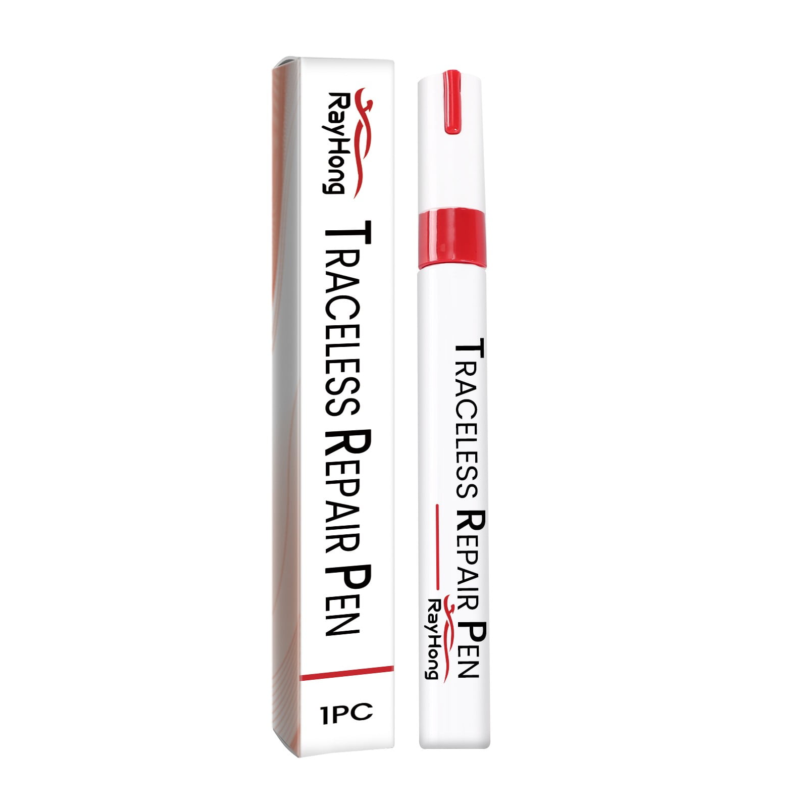 Red Touch Up Paint Pen for Cars,Car Paint Scratch Repair,Two-In-One Car Touch Up Paint Fill Paint Pen,Quick & Easy Solution to Repair Minor Automotive Scratches 0.8 fl oz