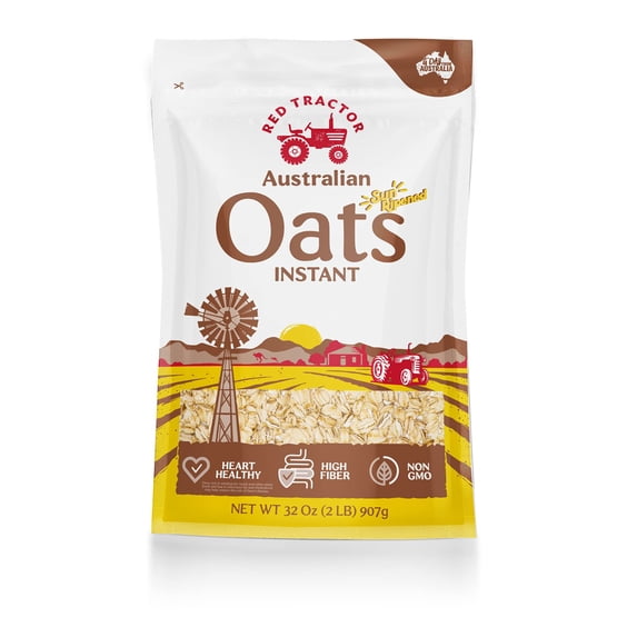 Red Tractor Australian Creamy Style Instant Oats 32oz (Pack of 10)