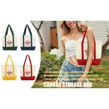 Red Trader Joes Bag, Canvas Messenger Bag,Canvas Tote Bag For Women,Canvas Tool Bag,Canvas Crossbody Bags For Women, New Canvas Tote Bag Set, Trader Joes Large Tote Bag, Cotton Canvas Embroidered Bag