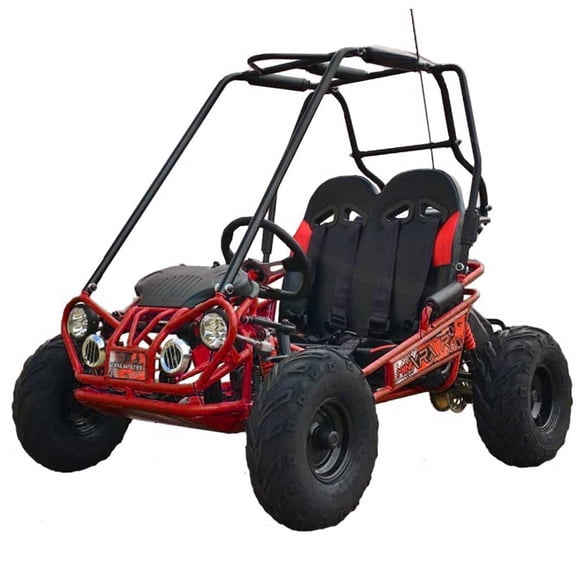 Red TrailMaster Mini XRX/R+ (Plus) Upgraded Go Kart with Bigger Tires, Frame, Wider Seat