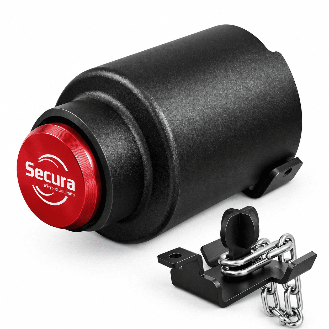 Red Trailer Lock for 2-5/16 Inch Couplers, Heavy Duty Hitch Lock for RV ...