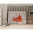 Red Trains Railway Retro Halftone Railroad Salt Place Nursery Wall Art ...