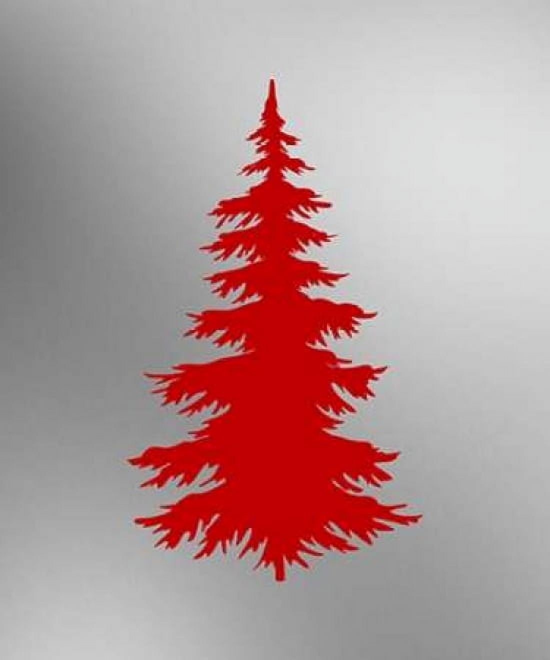 Red Tree on Silver Canvas Art - Tara Moss (20 x 24)