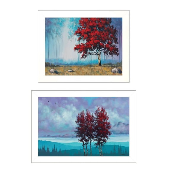 Red Trees 2-Piece Vignette by Tim Gagnon