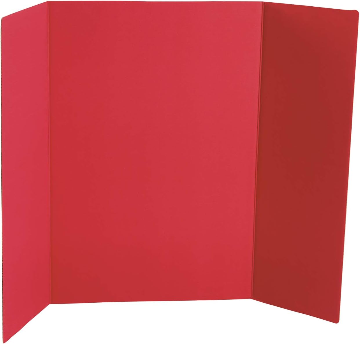 Red Trifold Display Board, Corrugated Cardboard, 36 x 48 inches (Pack