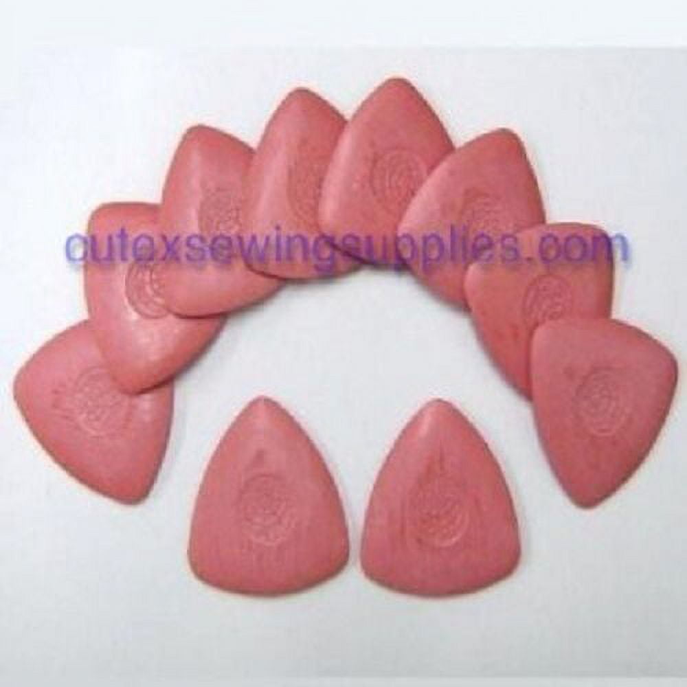 Red Triangle Tailor's Chalks / Soft Crayons Pack of 10 Chalks