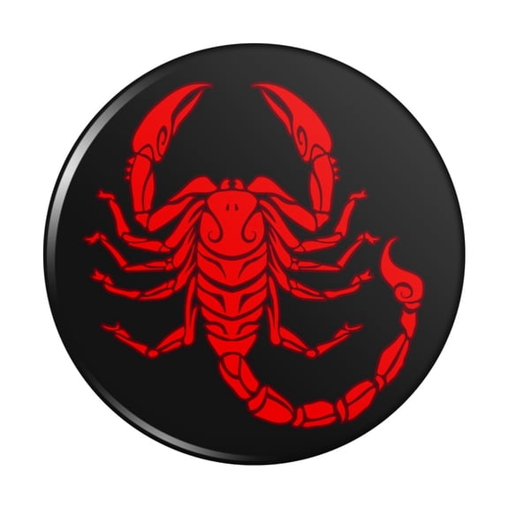 Red Tribal Scorpion Kitchen Refrigerator Locker Button Magnet