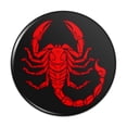 thumbnail image 1 of Red Tribal Scorpion Pinback Button Pin, 1 of 4