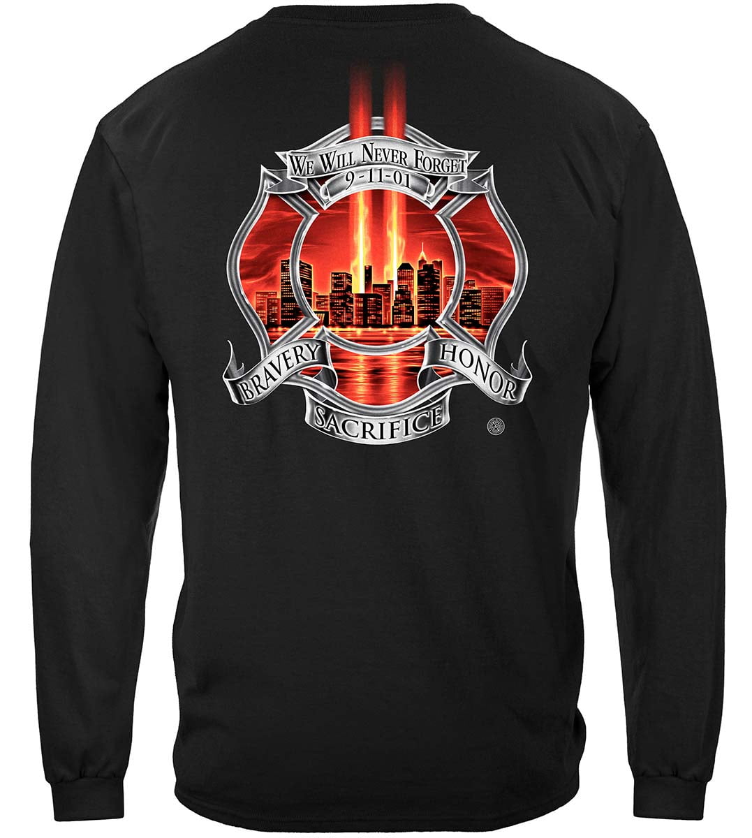 Heroic Firefighter Tribute T-Shirt