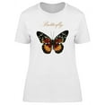 thumbnail image 1 of Red Tropical Butterfly T-Shirt Women -Image by Shutterstock, Female Large, 1 of 2