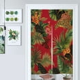 thumbnail image 1 of Red Tropical Print Butterflies Leopard Door Curtain Nordic Living Room DoorCurtain Porch Partition Curtain Kitchen Rative Half Curtain, 1 of 4