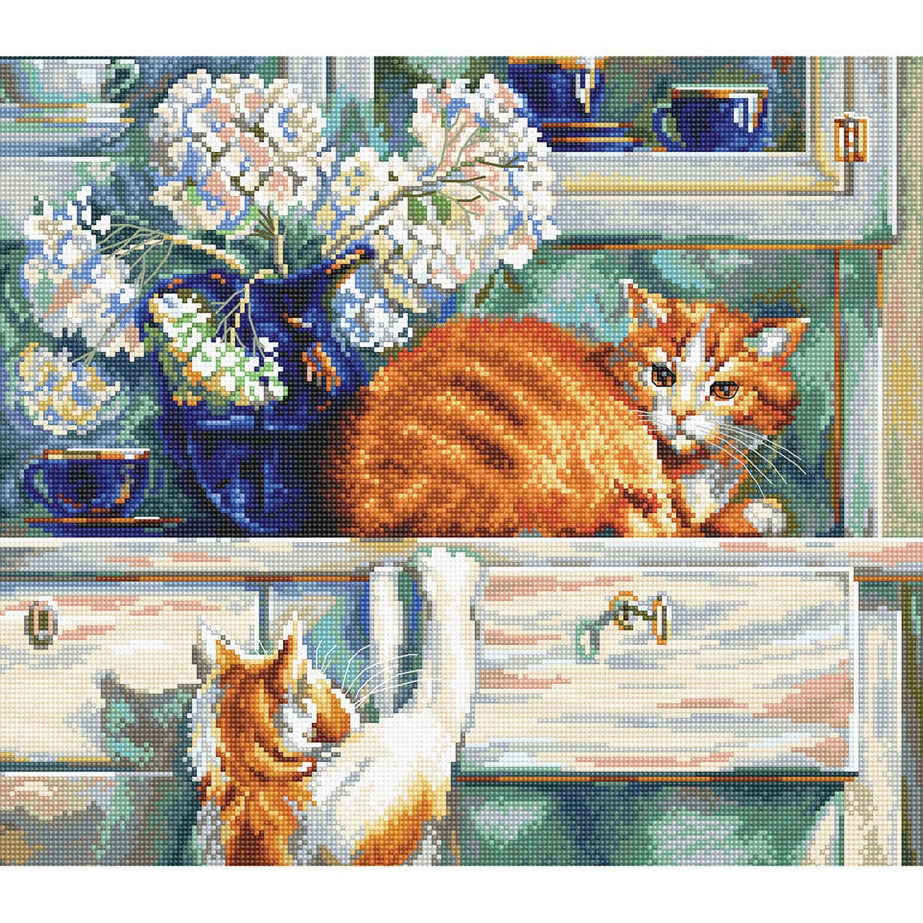 Red Trouble Makers Counted Cross Stitch Kit-13.75"X11.75" 14 Count, Pk 1, RTO - image 1 of 2